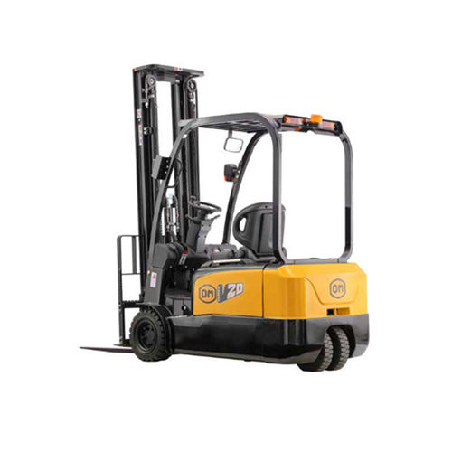 Black And Yellow 2 Ton 3 Wheel Electric Diesel Forklift