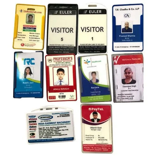 Multicolor Plastic Photo Id Card