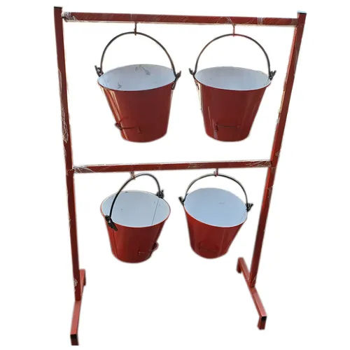 Fire Bucket Stand With 4 Bucket Application: Industrial