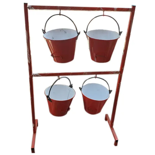 Fire Bucket Stand with 4 Bucket