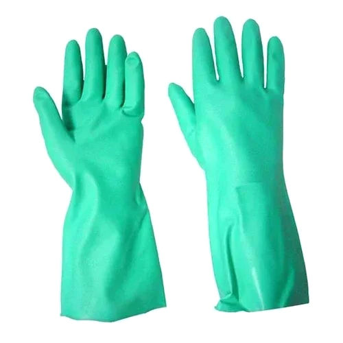 Green Nitrile Hand Gloves