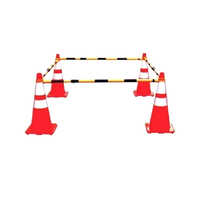 Traffic Cone Connecting Rods - Plastic Material , Yellow & Black Finish For Maximum Visibility, Easy Setup And Removal With Warranty