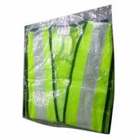Reflective Safety Jacket - Nylon Material, Medium Size, Yellow & White Color | Unisex, Ideal For Traffic Control, Auto Racing, Industrial Use