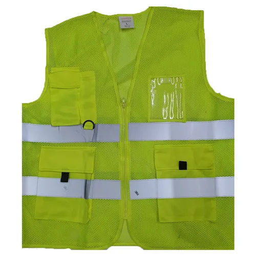 Green Reflective Safety Jacket Gender: Unisex