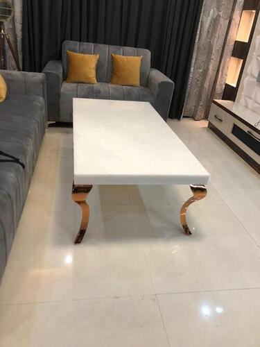 SS Agate Marble Top Center Table