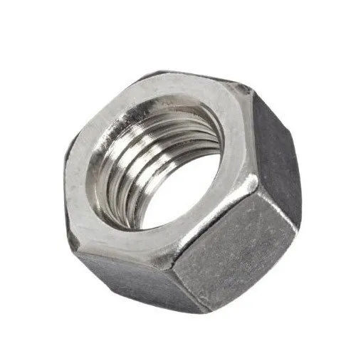 Silver Hexagonal Hex Nut