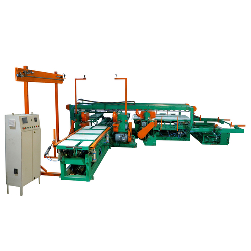 FULLY AUTOMATIC PLYWOOD DOUBLE SIZER (L TYPE D.D. SAW) 5 AXIS MODEL KI-4'X8'-DS-5AX    (KALYAN MAKE)