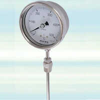 Bi-metal Temperature Gauge - Stainless Steel, 63 Mm To 150 Mm Sizes, Multicolored Analog Pointer With Toughened Glass And Bimetal Element | Ideal For Industrial Steam Pressure Measurement