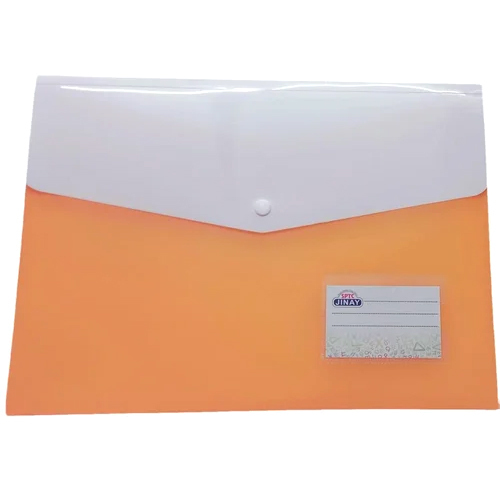 Colored Button File Folder - High Quality Plastic Various Sizes Available | Ideal for Document Organization and Storage