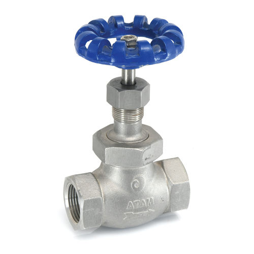 SS 304 UNION BONNET GLOBE VALVE SCREWED ENDS PN 25