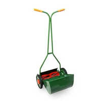 Manual Reel Lawn Mower - Durable Metal With Plastic Coating, Easy Push-pull Operation For Small To Medium Lawns