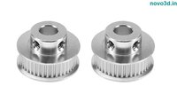 Gt2-6mm Belt Width 36 Teeth 6.35mm Bore Aluminum Timing Pulley For 3d Printer - 25mm Outer Diameter , Durable Aluminum Design For Smooth Belt Engagement