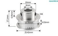 GT2-6mm Belt Width 36 teeth 6.35mm Bore Aluminum Timing Pulley for 3d printer