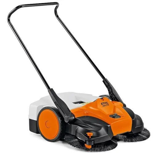 Black Stihl Road Sweeper Machine