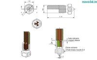 CHT volcano nozzle 0.4mm/0.6mm/0.8mm brass nozzles