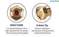 CHT volcano nozzle 0.4mm/0.6mm/0.8mm brass nozzles