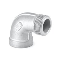 Male Female Elbow - Color: Silver