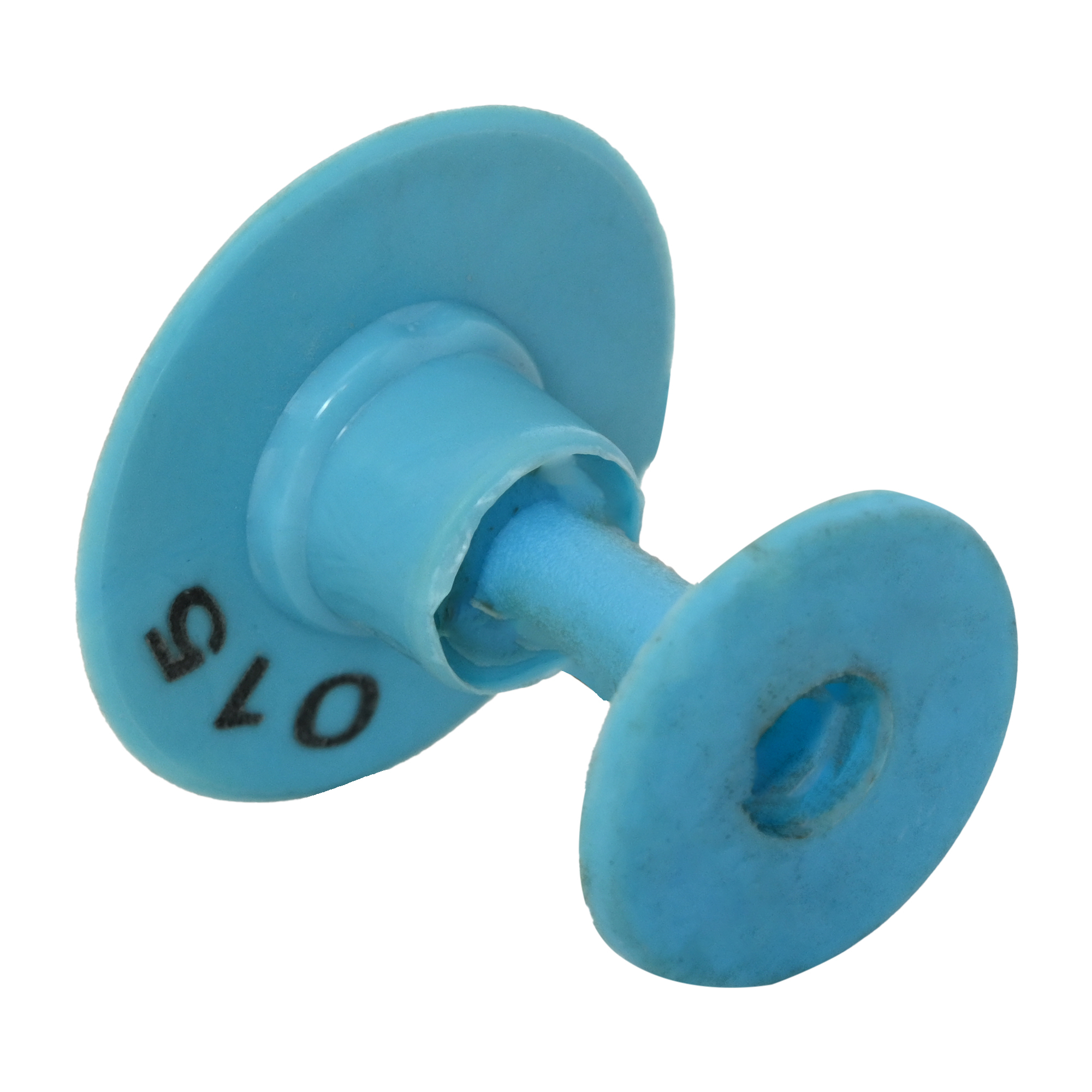 Round Pig Ear Tag ( Blue )