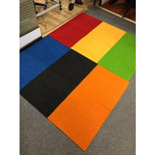 Multi Color Modular Carpet Tiles