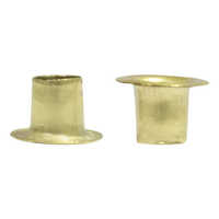 10 Mm Brass Eyelets - Brass Material, 10mm Size, Golden Color, Coated Pattern, Round Shape | Perfect For Apparel Industry Applications