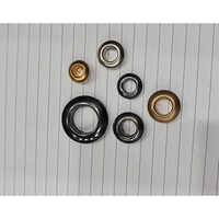 Chaina Tipe Eyelet - Plastic, Round, Black | Multicolour Pattern, Coated Finish, Durable With Brass Metal Type