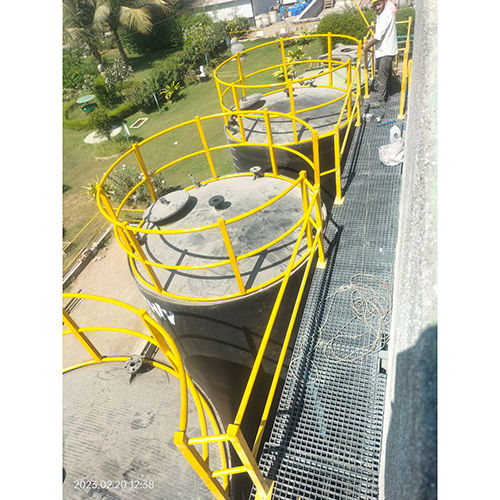 Yellow Industrial Frp Platform