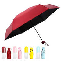 Foldable Capsule Umbrella Multicolor