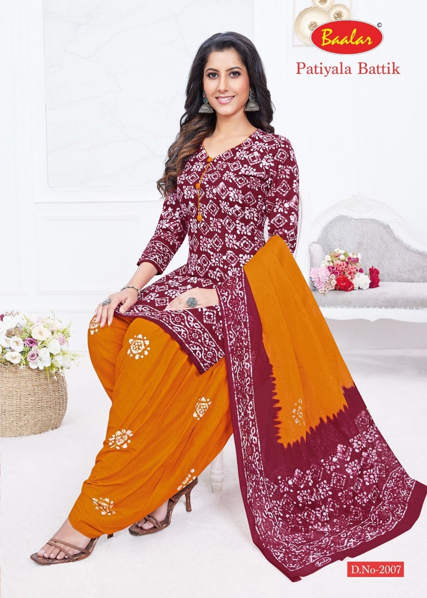 Baalar Battik Patiyala Special Vol-2 - Dress Material