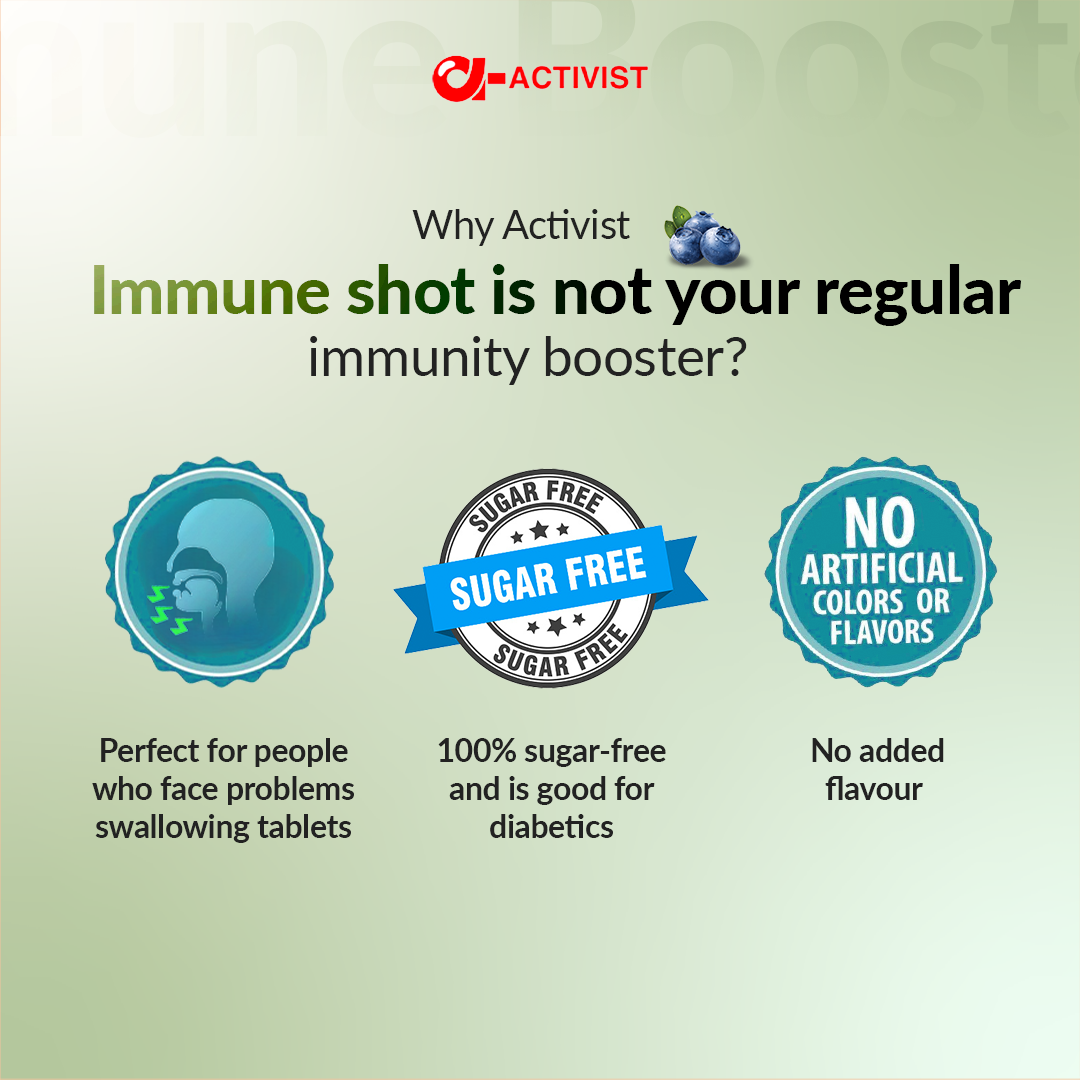 Activist Immune shot syrup to boost immunity and improve Stamina