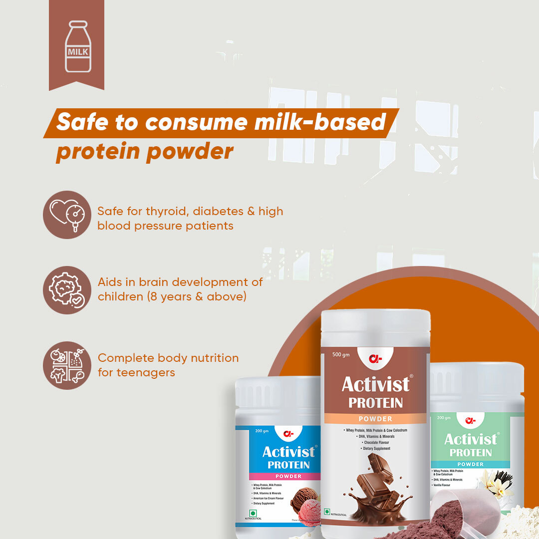 Activist Protein Powder American Icecream flavour 200g