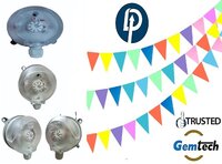 930. 81 Gemtech Air Differential Pressure Switch 30 - 300 Pa By Ankleshwar Gujarat - Color: White