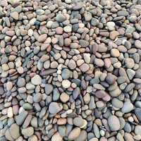 Natural Pebble Stone - Customized Sizes Available | Polished Finish, Water Resistant, Perfect For Indoor And Outdoor Decor