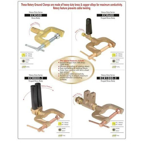 Multicolour Rotary Ground Clamps