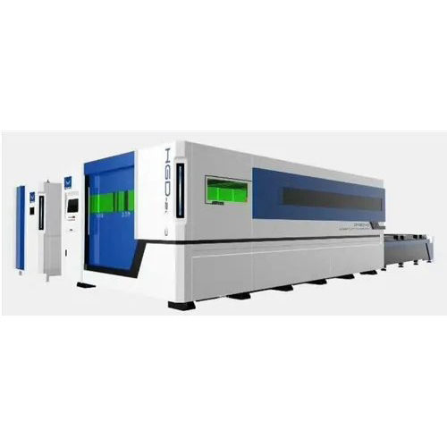 White & Blue Cnc Laser Cutting Machine