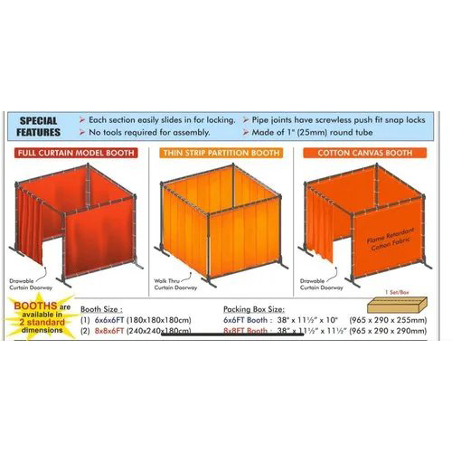 Welding Booths With Curtains