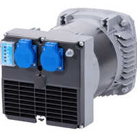 3.25 Kva Single Phase Alternator Nsm Amer Italy 50hz 3000 Rpm - Color: Gray