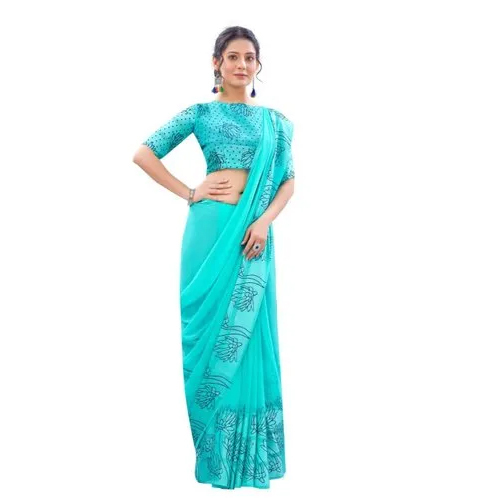 Satin Patta Heavy saree