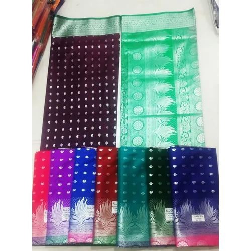 Silver Butta Work Saree