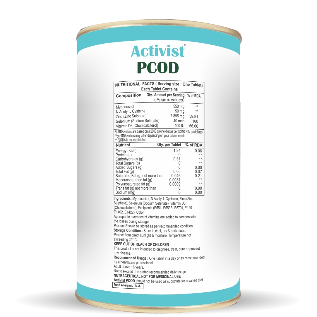 Activist PCOD Natural Treatment 60 Tablets