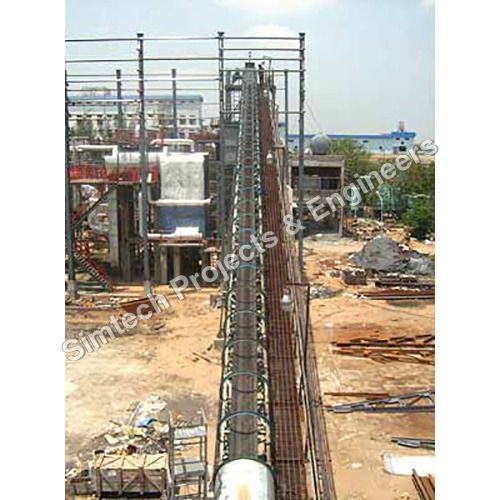 Brown Industrial Belt Conveyor