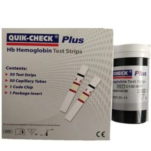 Acon Quick-Check Plus Hemoglobin Hb Test Strips