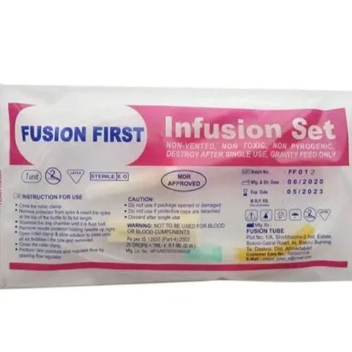 Fusion First Infusion Set Application: Medical