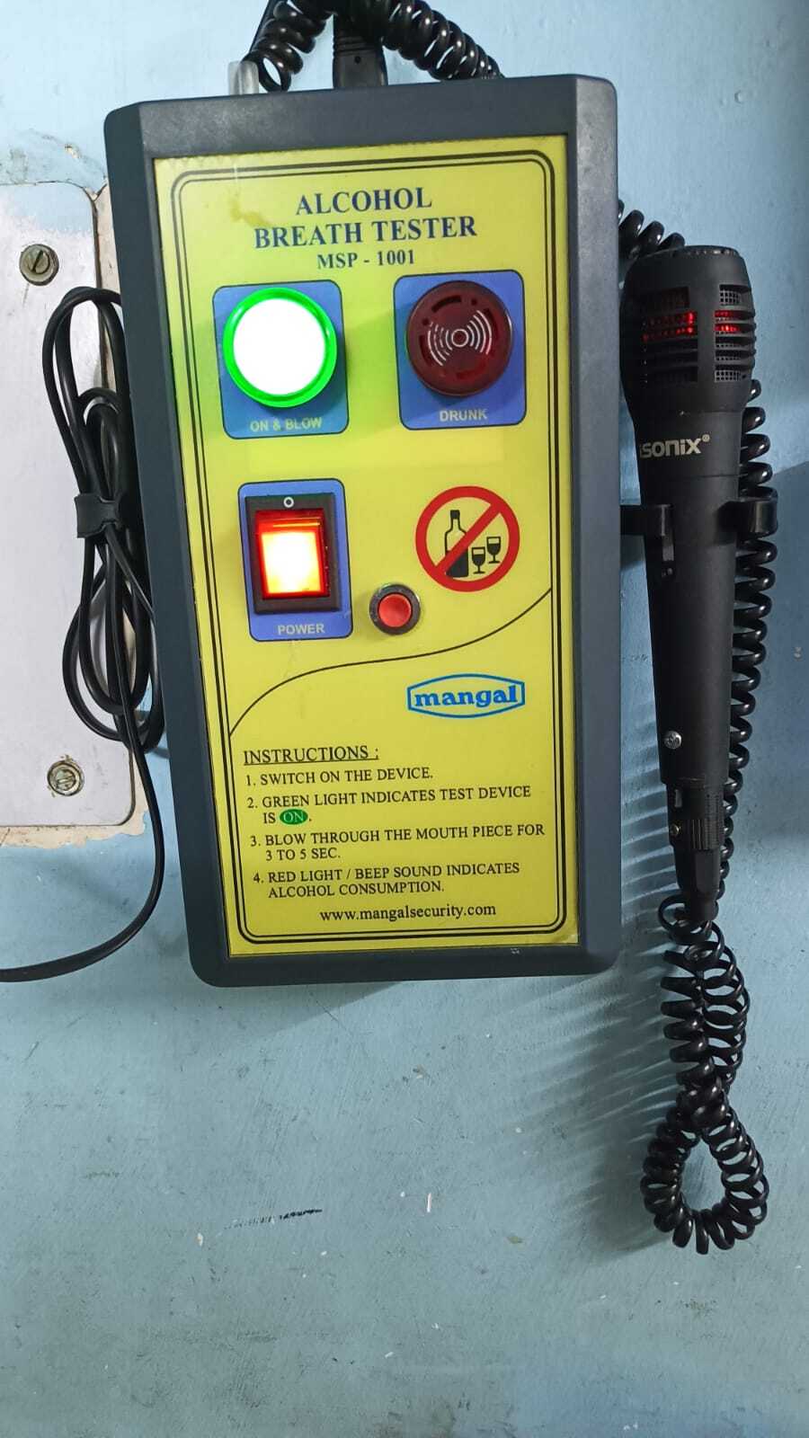 MSP-1001 Wall Mounted Breath Alcohol Analyzer