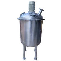 Mixing Vessel With Agitator - Stainless Steel, Various Sizes , Multicolored Finish For Industrial Applications