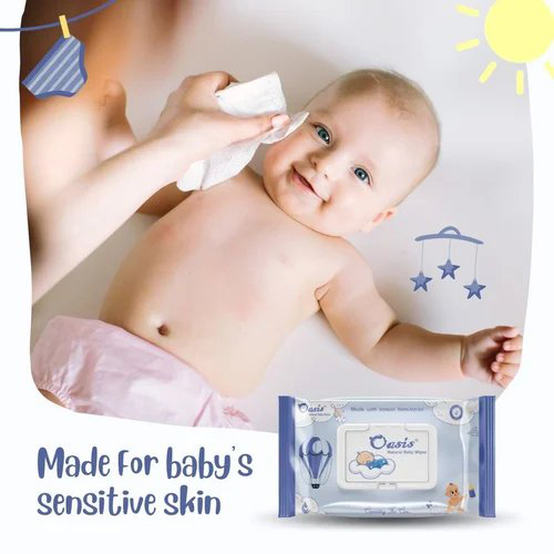 Pure Water Baby Wet Wipes 80 Pulls - 80 Pulls, Soft and Gentle Cleaning Wipes for Everyday Use, Ideal for Sensitive Skin