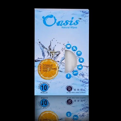Oasis Natural Wipes - Non Woven Spun Lace 10 Rolls | White Color Ideal for Cleaning