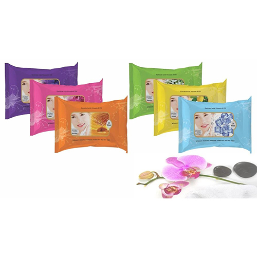 Natural Wet Wipes - 25 Pulls White Refreshing Wipes for Instant Cleanliness and Comfort