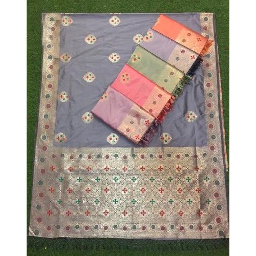 Designer Ladies Silk Printed Saree Designer Ladies Silk Printed Saree