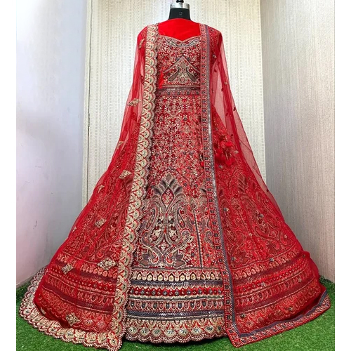 Bridal Lehenga Choli With Double Dupatta