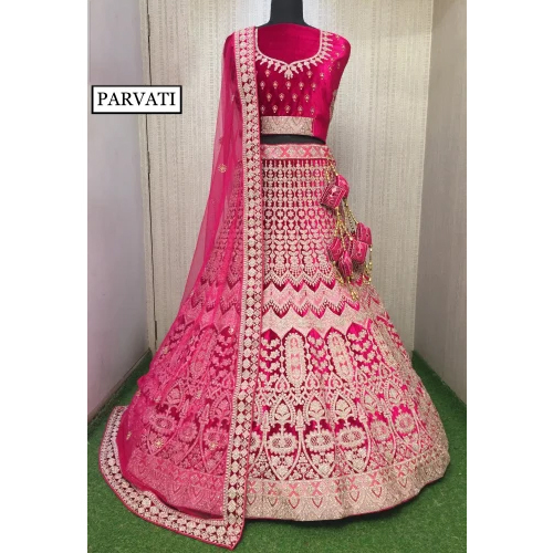 Ladies Velvet Zarkan Lehenga